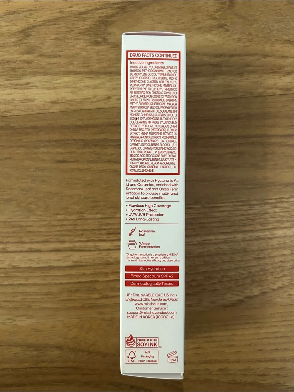 MISSHA M Perfect Cover BB Cream SPF 42 PA+++ No.21 Light Beige - New Unopened